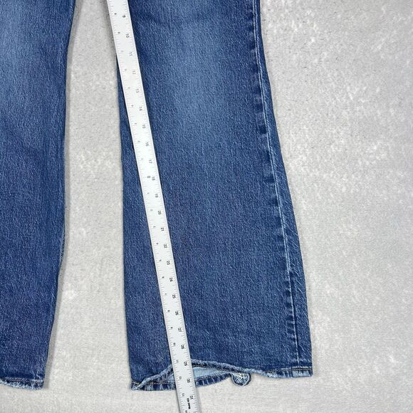 Levi's Premium Jeans 70's High Rise Flare Leg Women’s 29 x 32 Medium Blue Wash - Picture 6 of 15